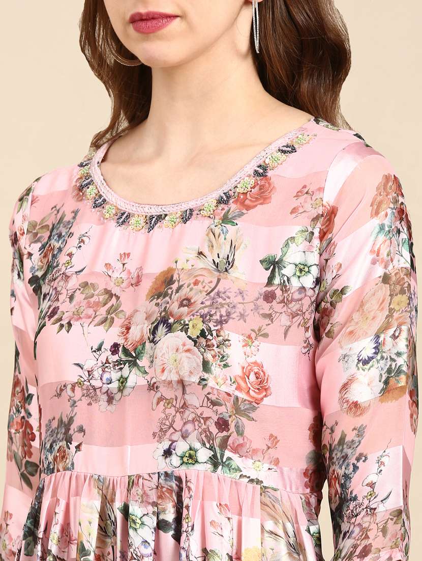 women's fit & flare floral dress - 19698854 -  Standard Image - 5