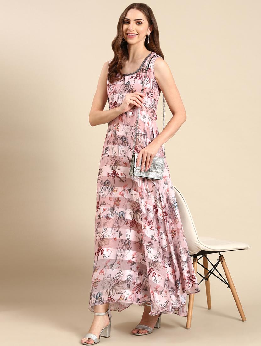 women's fit & flare floral dress - 19698858 - Standard Image - 3