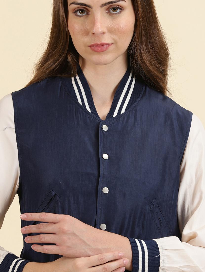 women mandarin collar regular jacket - 19698874 - Standard Image - 5