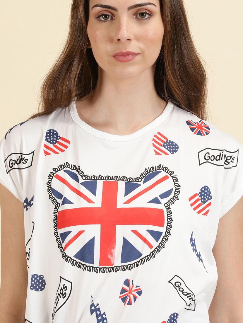 women's straight round neck top - 19698968 - Standard Image - 5