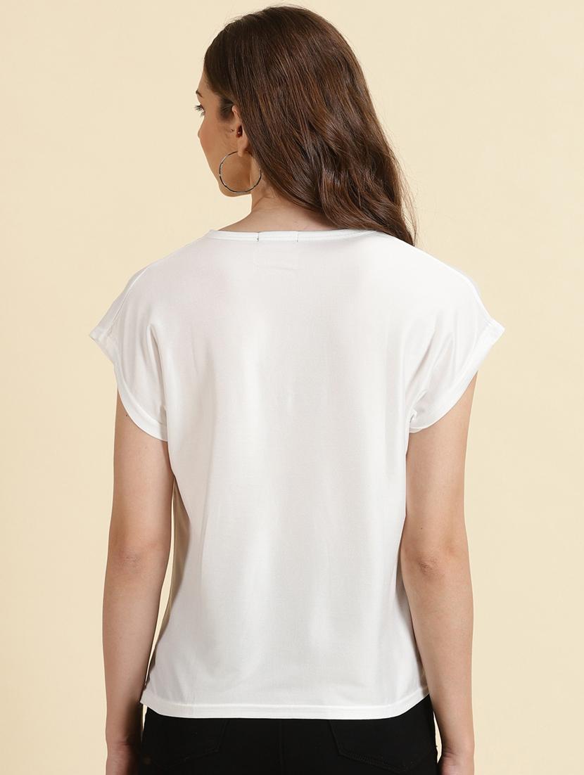 women's straight crew neck top - 19698969 - Standard Image - 3