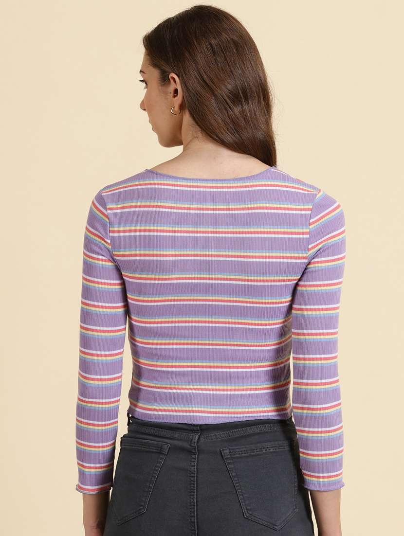 women's straight boat neck top - 19699039 - Standard Image - 3