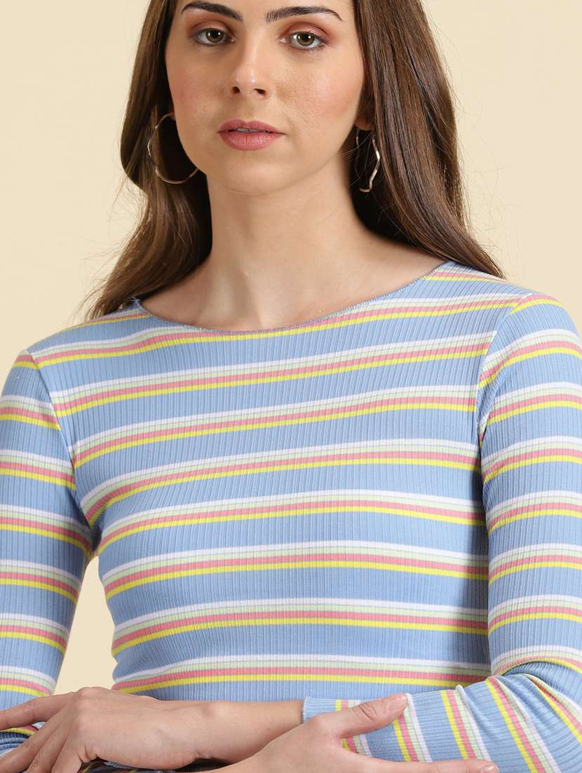 women's crop boat neck top - 19699041 -  Standard Image - 5