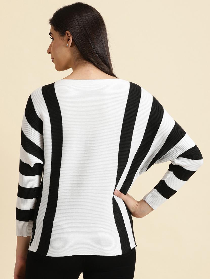 women's straight boat neck top - 19699057 - Standard Image - 3