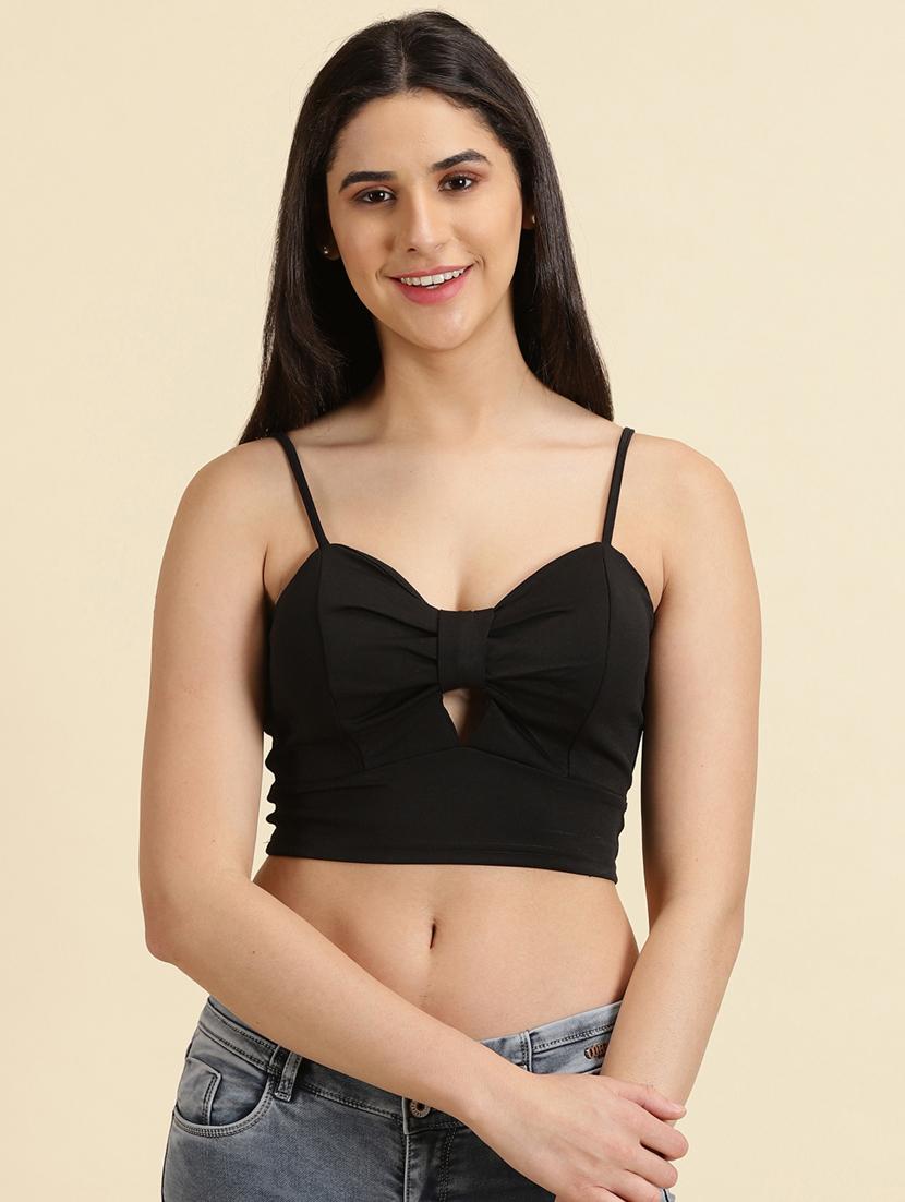 women's crop sweetheart neck top - 19699103 - Zoom Image - 0