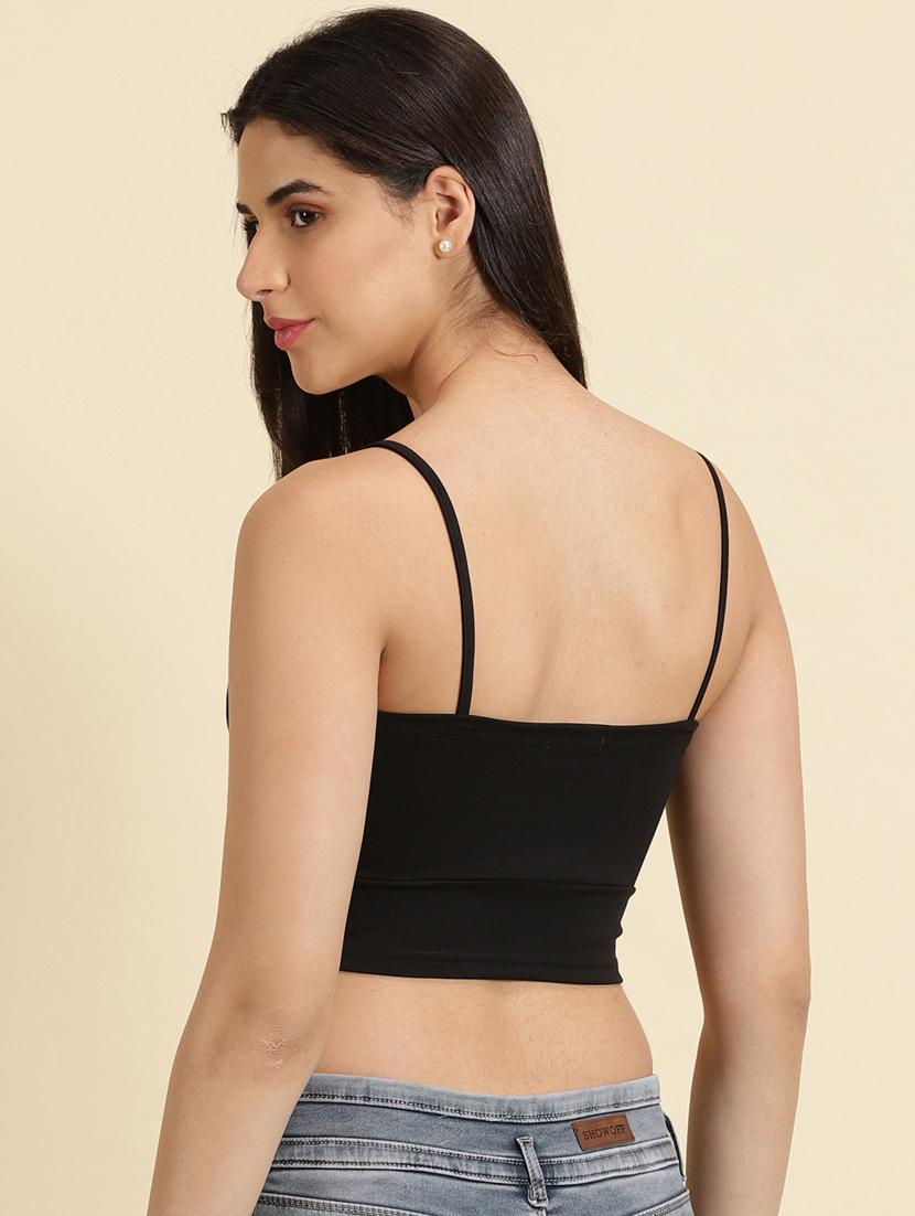 women's crop sweetheart neck top - 19699103 - Standard Image - 3