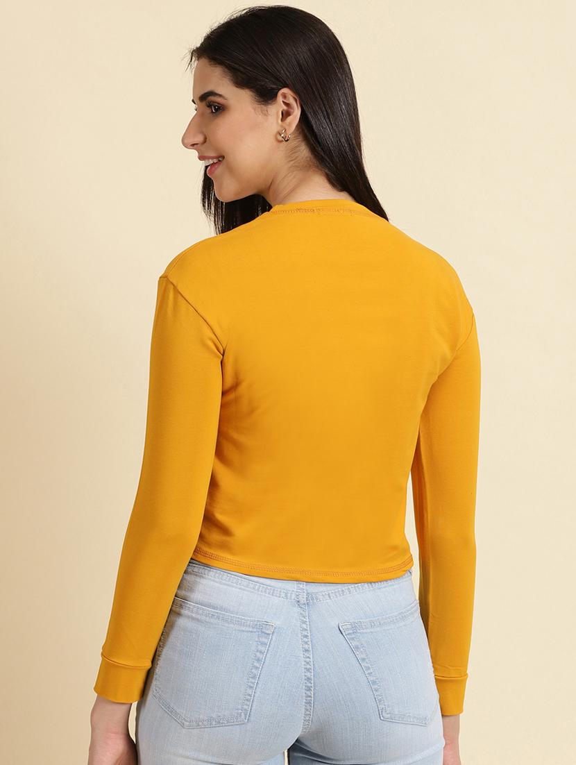 women's straight round neck top - 19699115 - Standard Image - 3