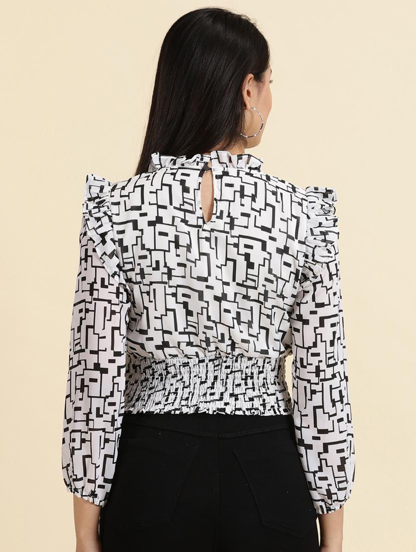 women's peplum mock neck top - 19699128 - Standard Image - 3