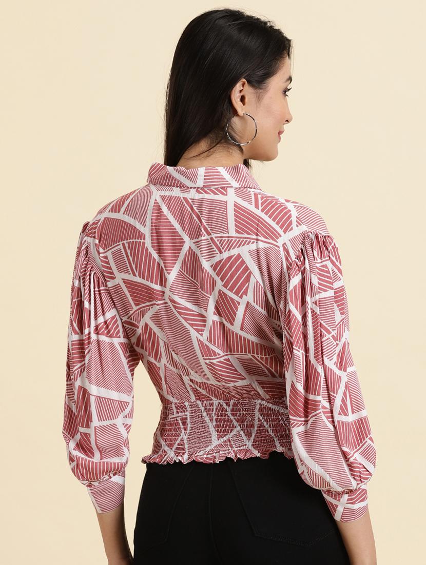 women's straight collared top - 19699179 - Standard Image - 3