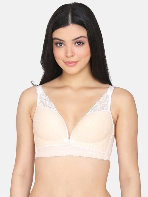 beige nylon maternitynursing bra - 19699266 - Standard Image - 0