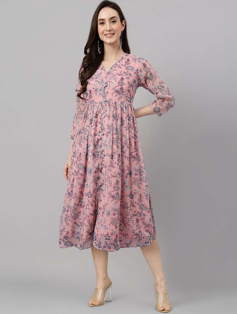 women's fit & flare floral dress