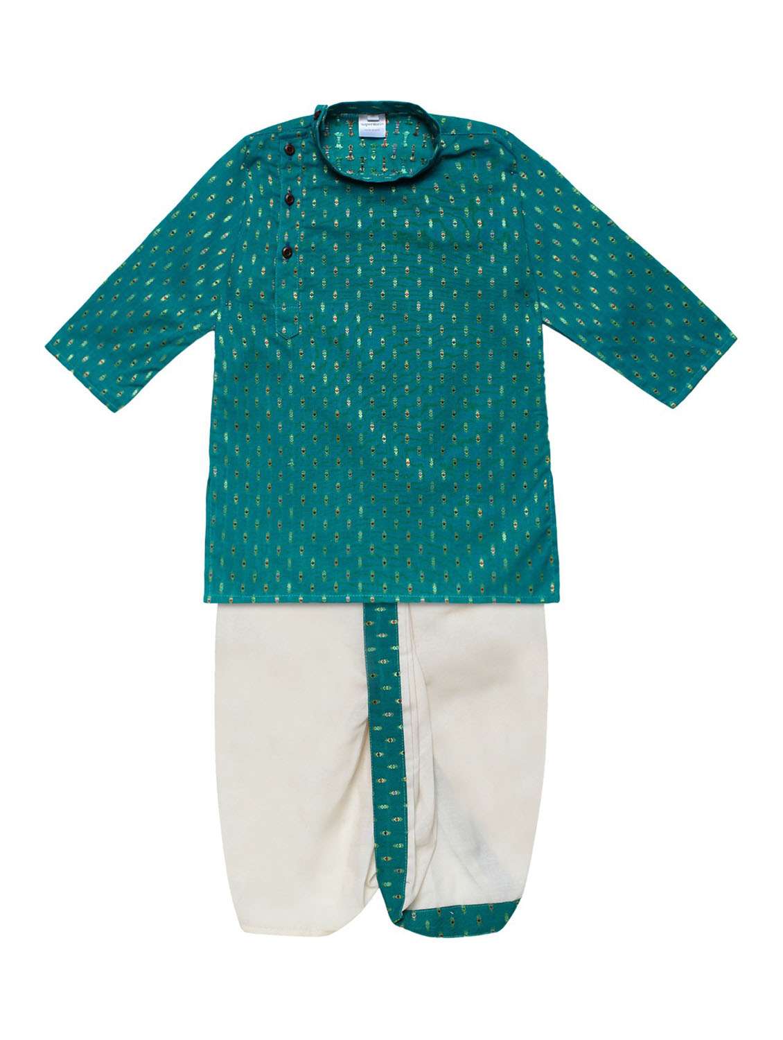 self design dhoti kurta set - 19701224 - Zoom Image - 0