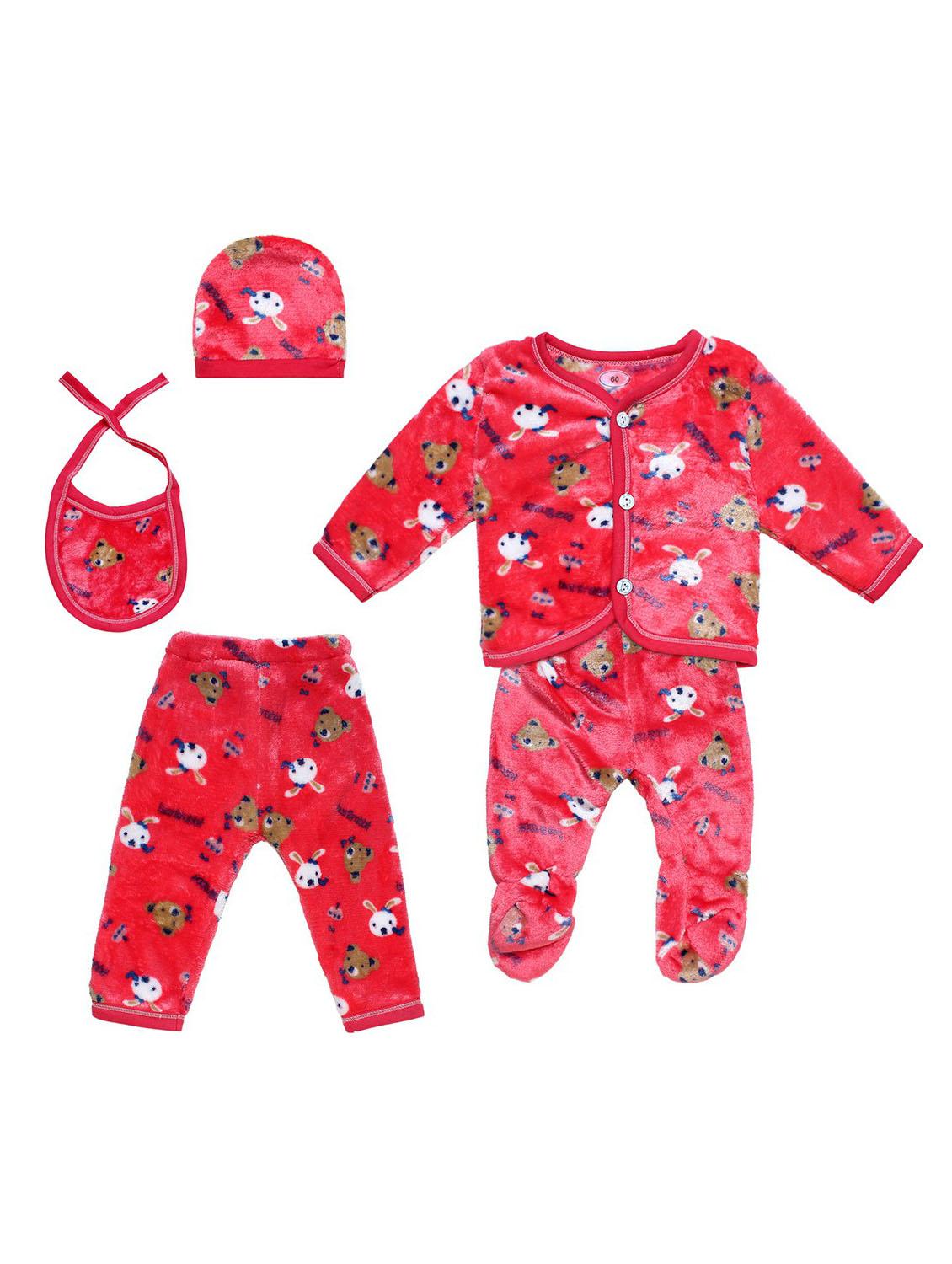 kids set of 5 printed full length twin set