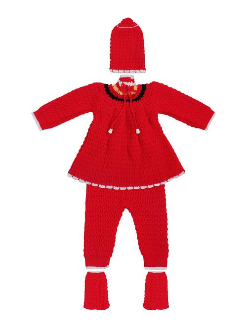 girls self design full length set with cap & socks - 19701329 - Standard Image - 0