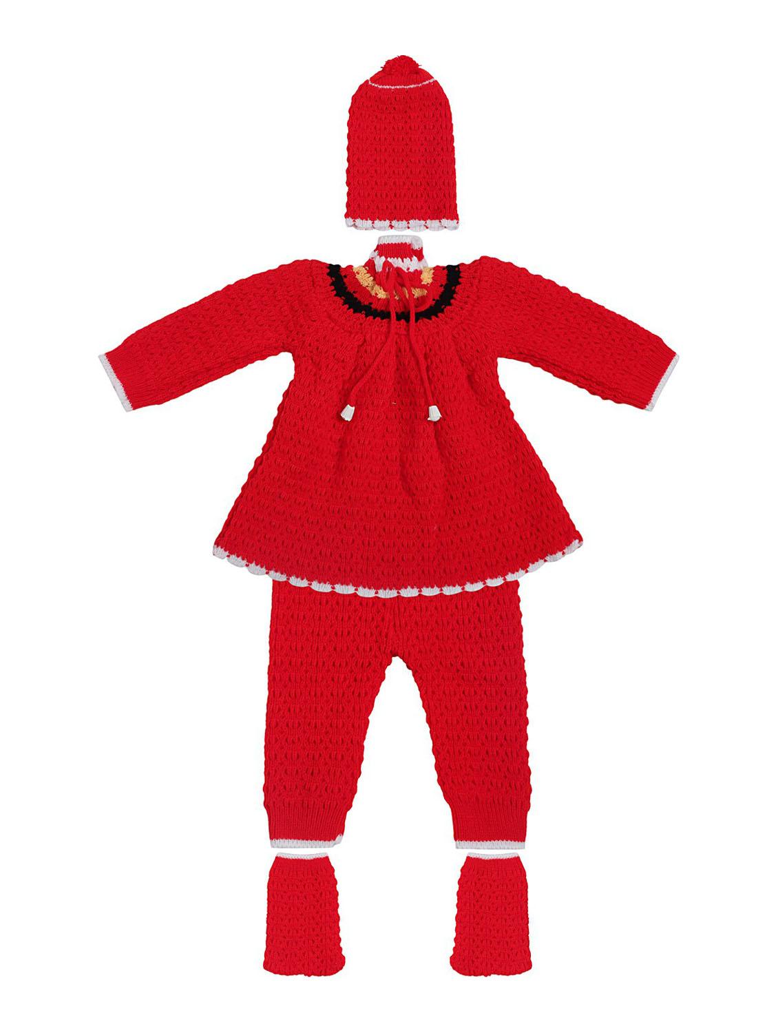 girls self design full length set with cap - 19701330 - Zoom Image - 0