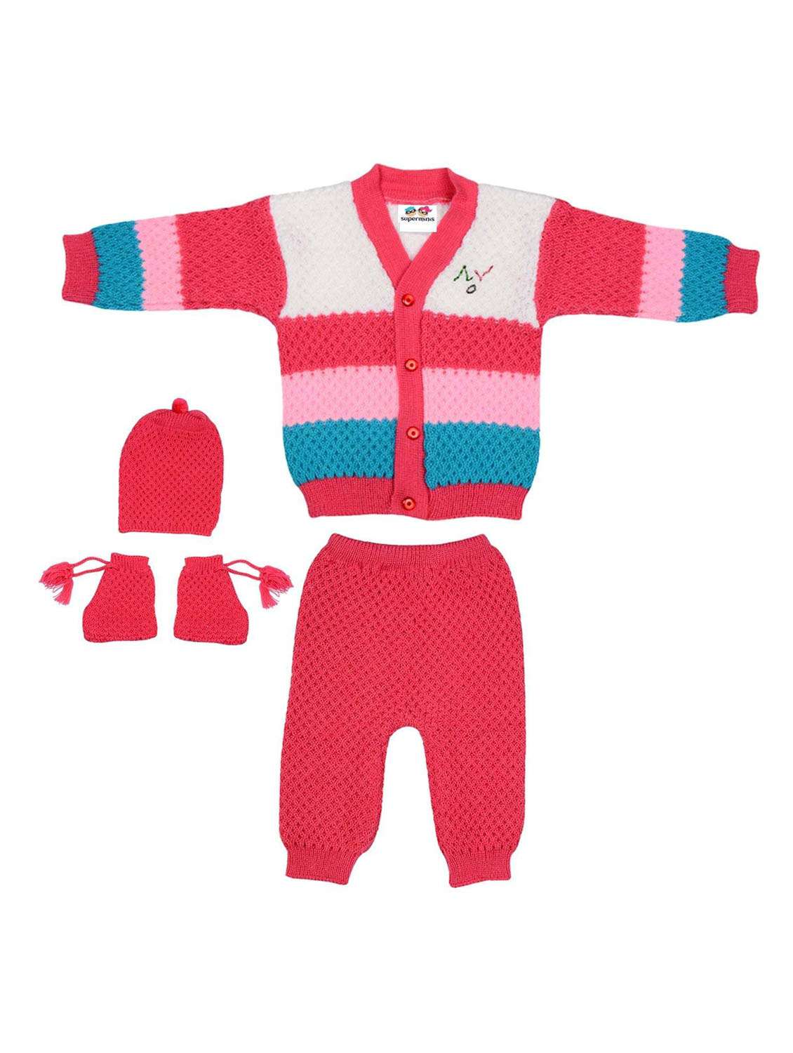 boys color block full length set with cap - 19701342 - Zoom Image - 0