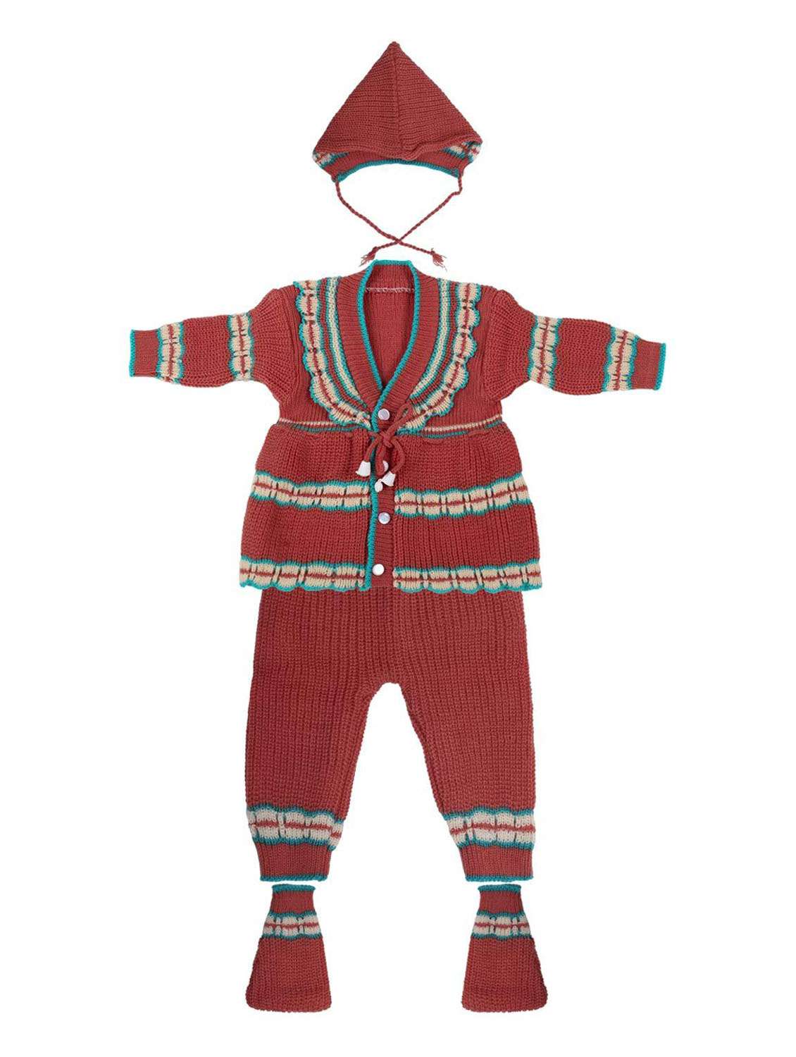 girls self design full length set with cap & socks