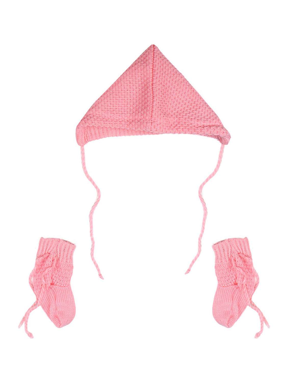 boy pink cardigan with cap and socks set - 19701362 -  Standard Image - 3