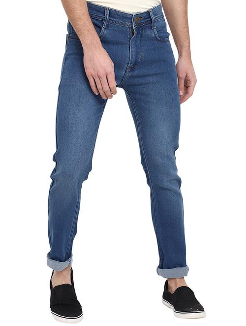 mens slim fit plain jeans - 19701521 - Standard Image - 0