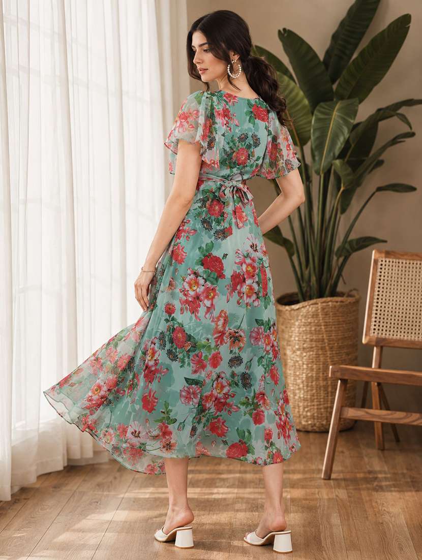 women's fit & flare floral dress - 19701792 -  Standard Image - 3