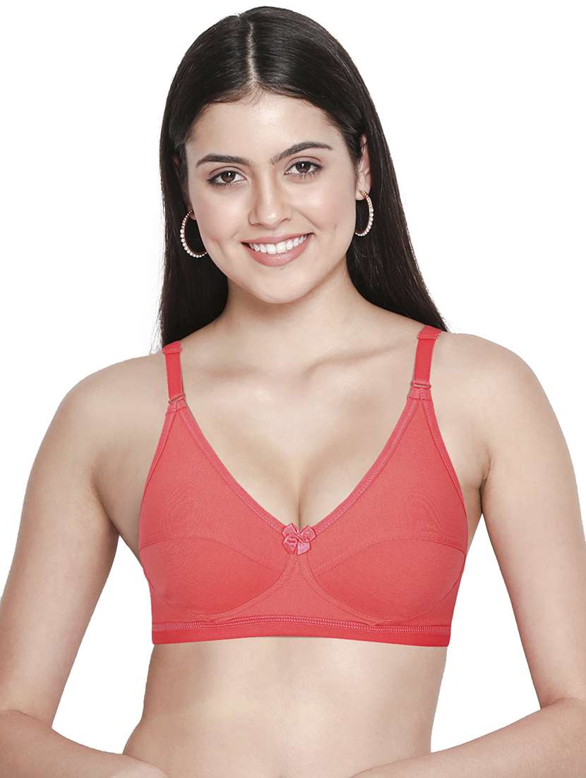 orange poly spandex tshirt bra