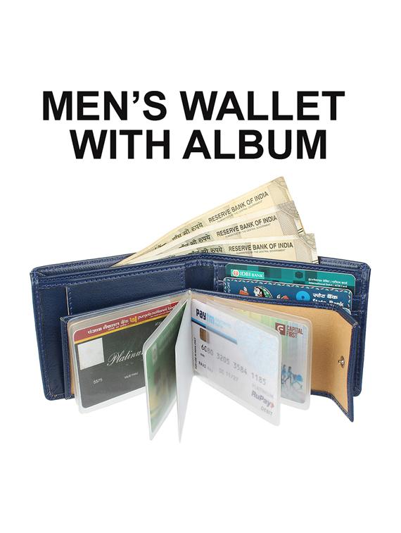 blue leatherette wallet - 19708022 - Standard Image - 3