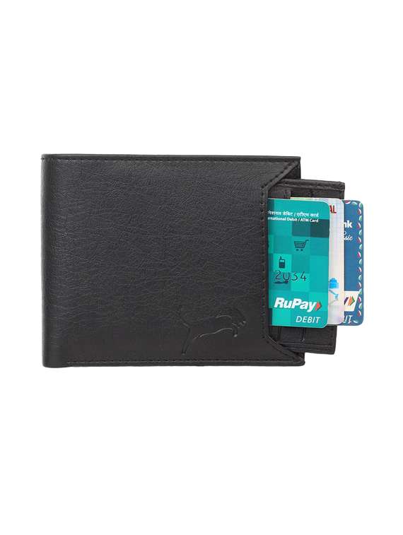 black leatherette wallet - 19708052 - Zoom Image - 0