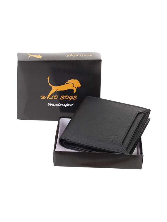black leatherette wallet - 19708055 - Zoom Image - 0