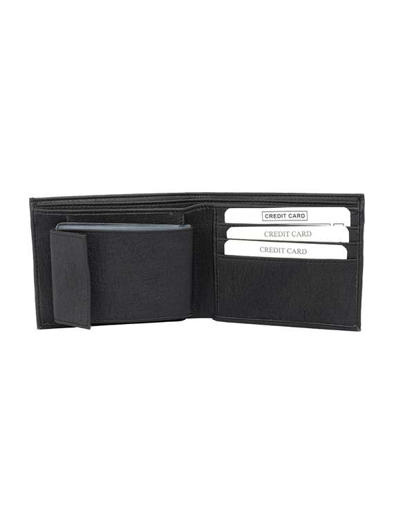 black leatherette wallet - 19708056 - Standard Image - 3