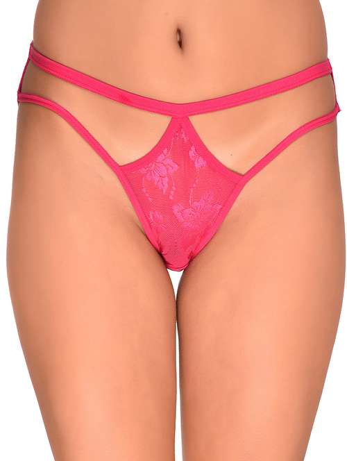 pink net bikini panty - 19710473 - Standard Image - 0