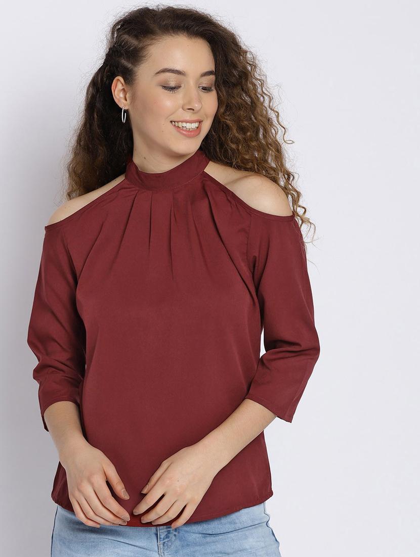 women's straight high neck top - 19710496 - Zoom Image - 0