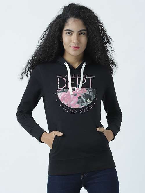 women front print long sleeve sweatshirt - 19710879 -  Standard Image - 0