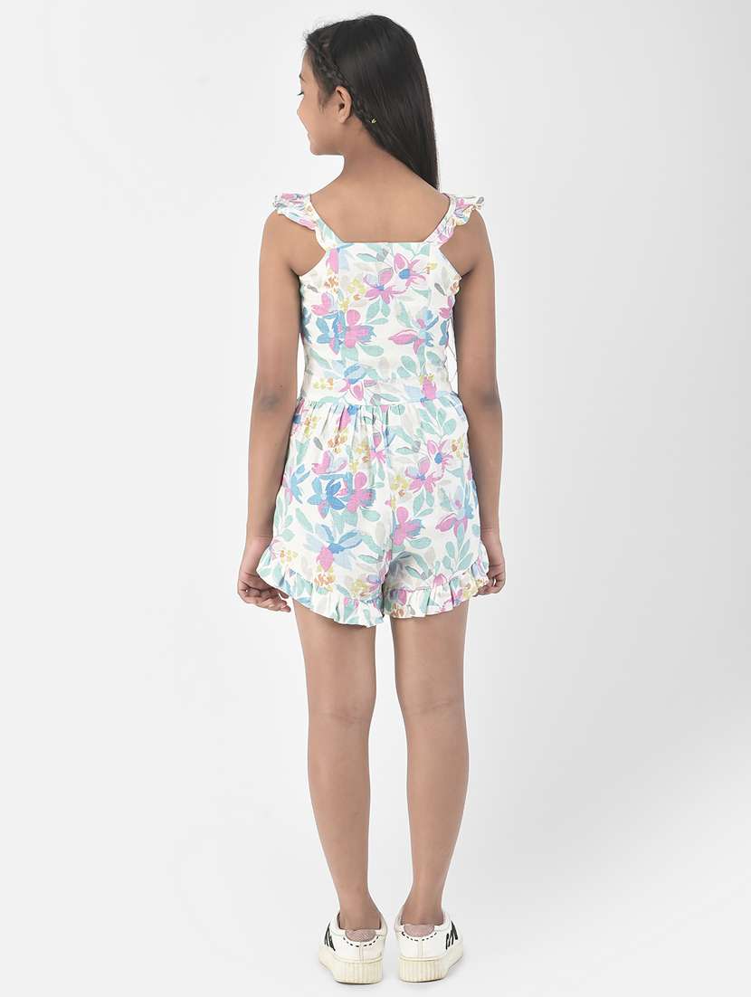 girls floral print playsuit - 19710914 -  Standard Image - 3