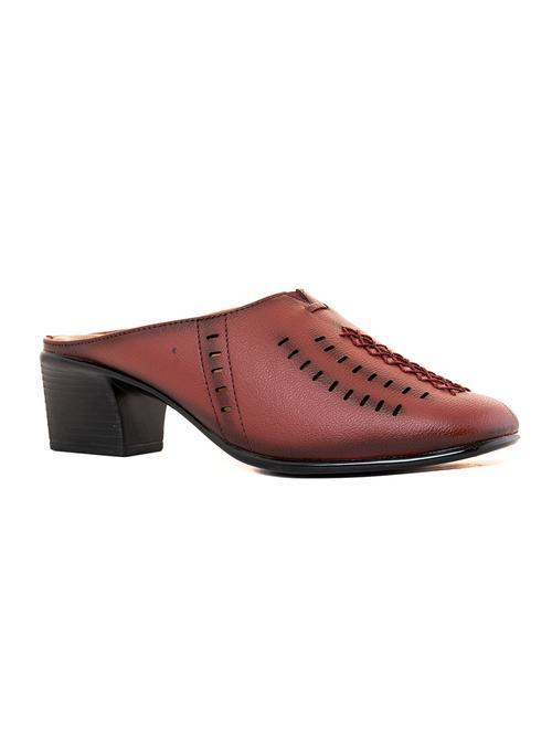 leather cutwork slip on sandal - 19710939 - Standard Image - 0