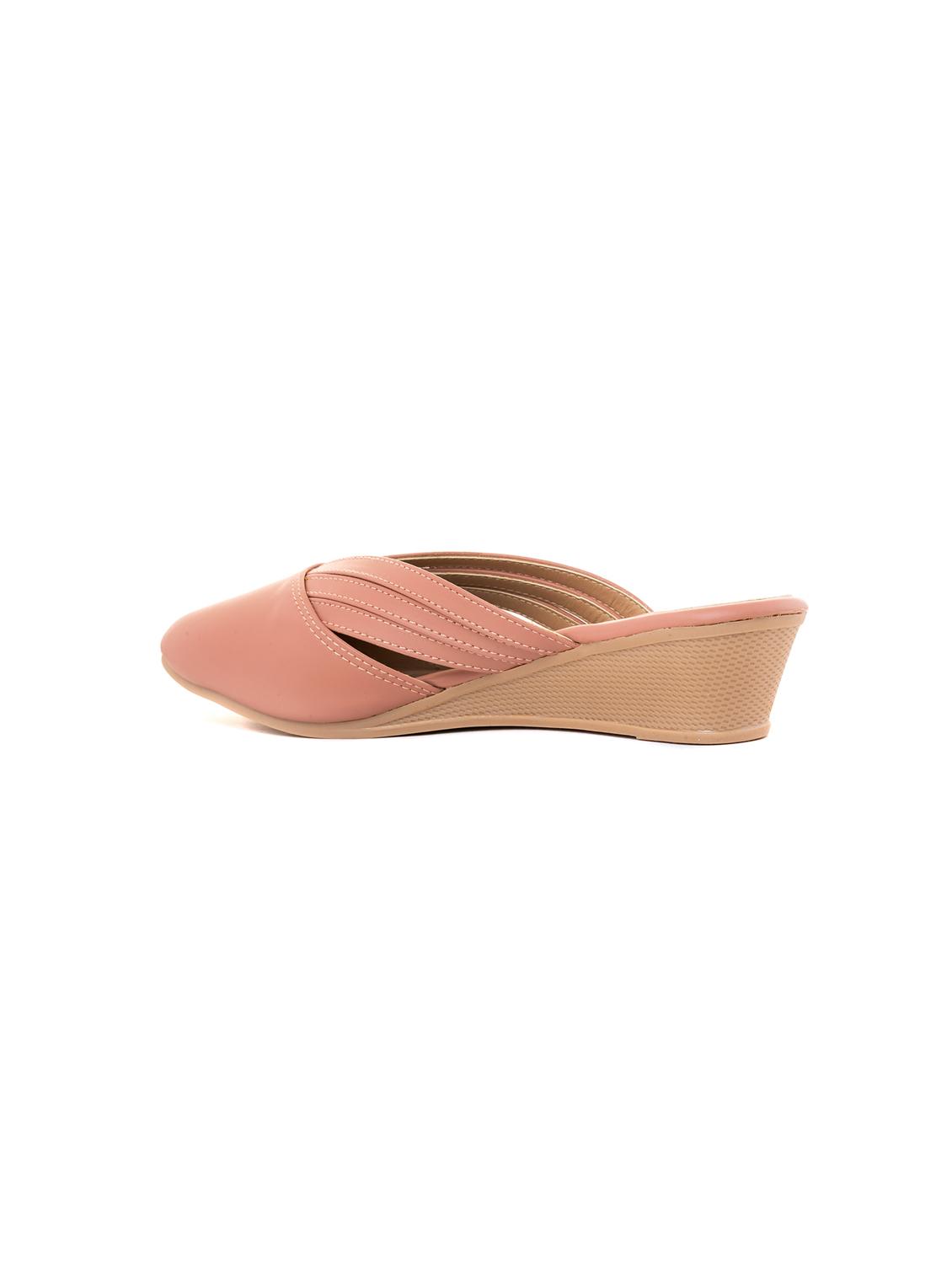 peach synthetic slip on sandal - 19710945 - Standard Image - 3