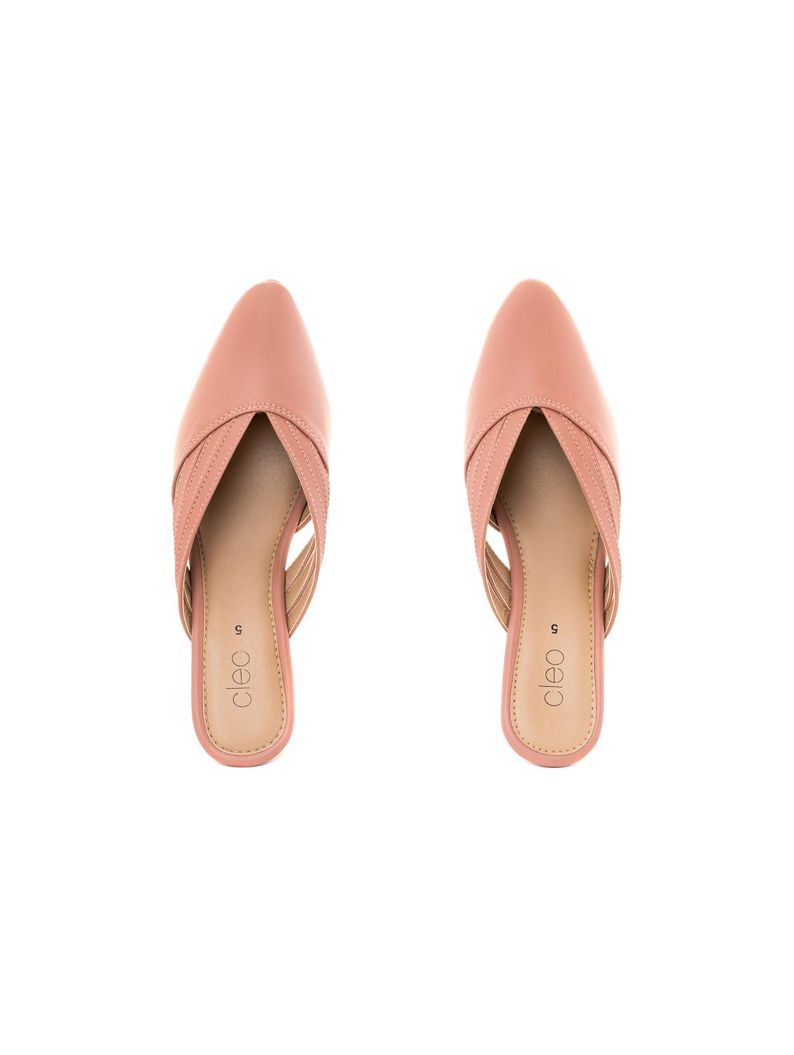 peach synthetic slip on sandal - 19710945 - Standard Image - 5