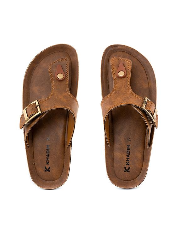 brown toe separator sandal - 19710972 - Standard Image - 3