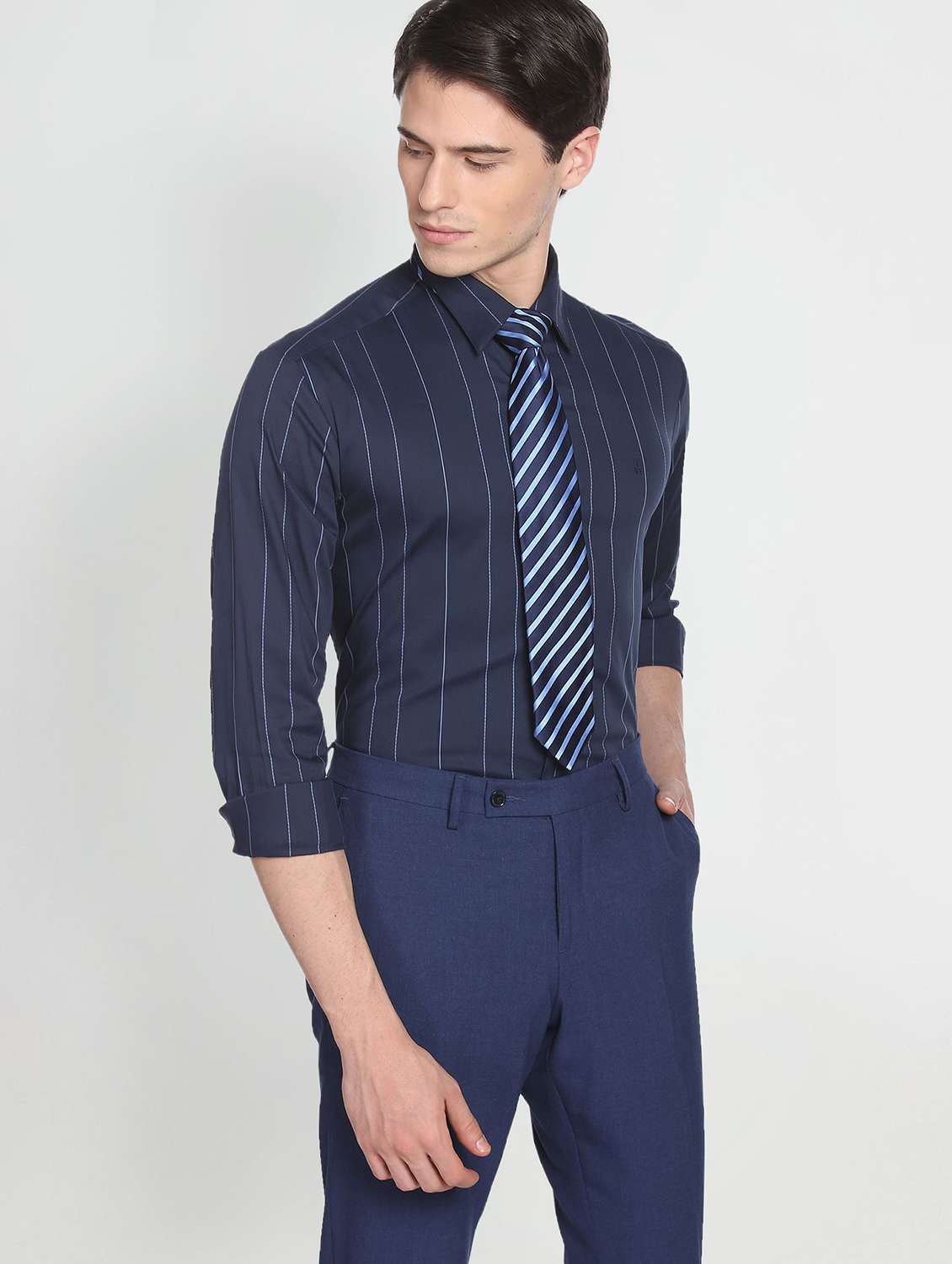 men shirt collar printed casual shirt - 19713842 - Zoom Image - 0