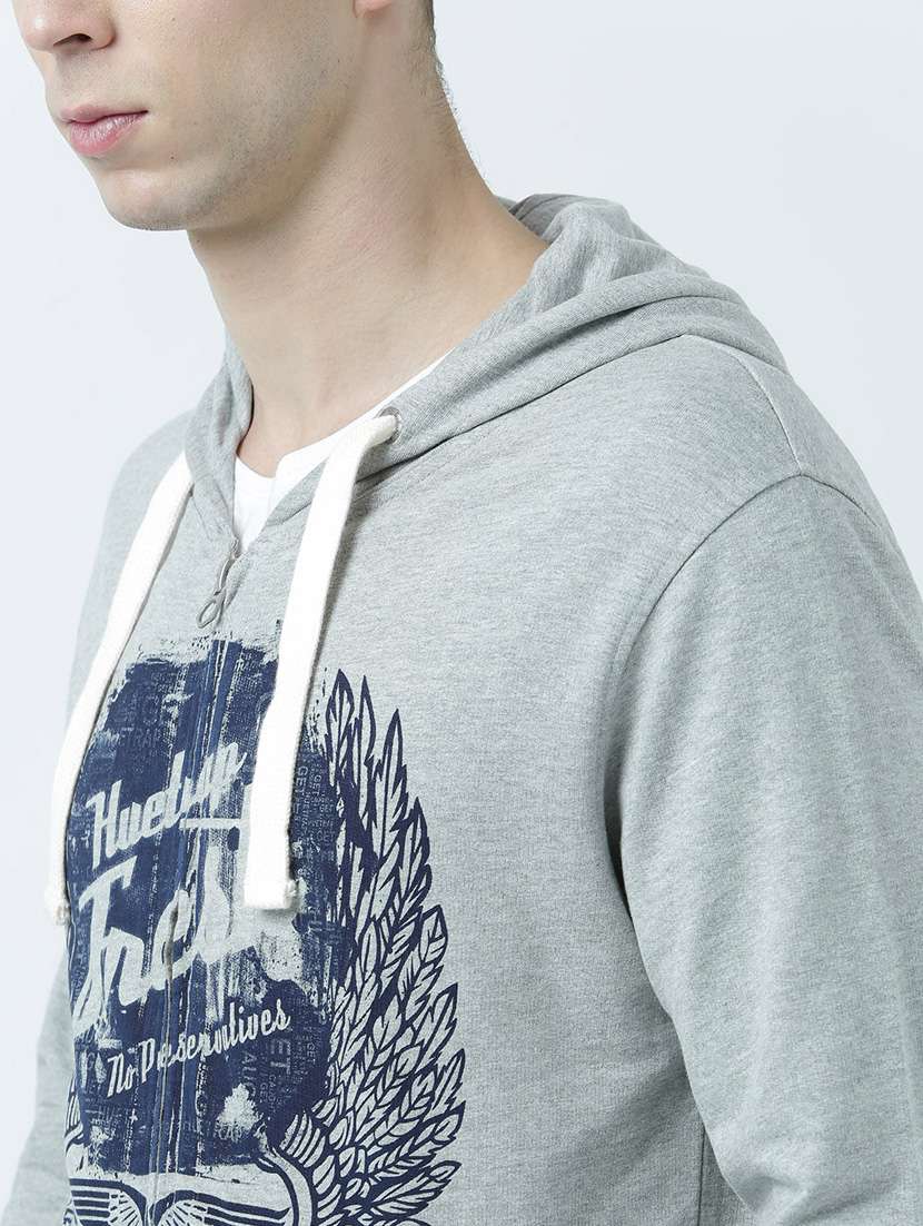 mens front print sweatshirt - 19714376 -  Standard Image - 3