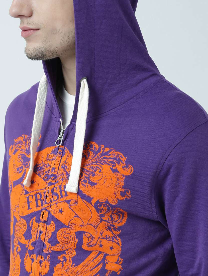 printed zip hooded sweatshirt - 19714385 -  Standard Image - 3