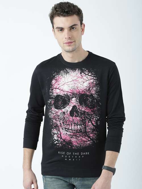 round neck printed sweatshirts - 19714399 - Standard Image - 0