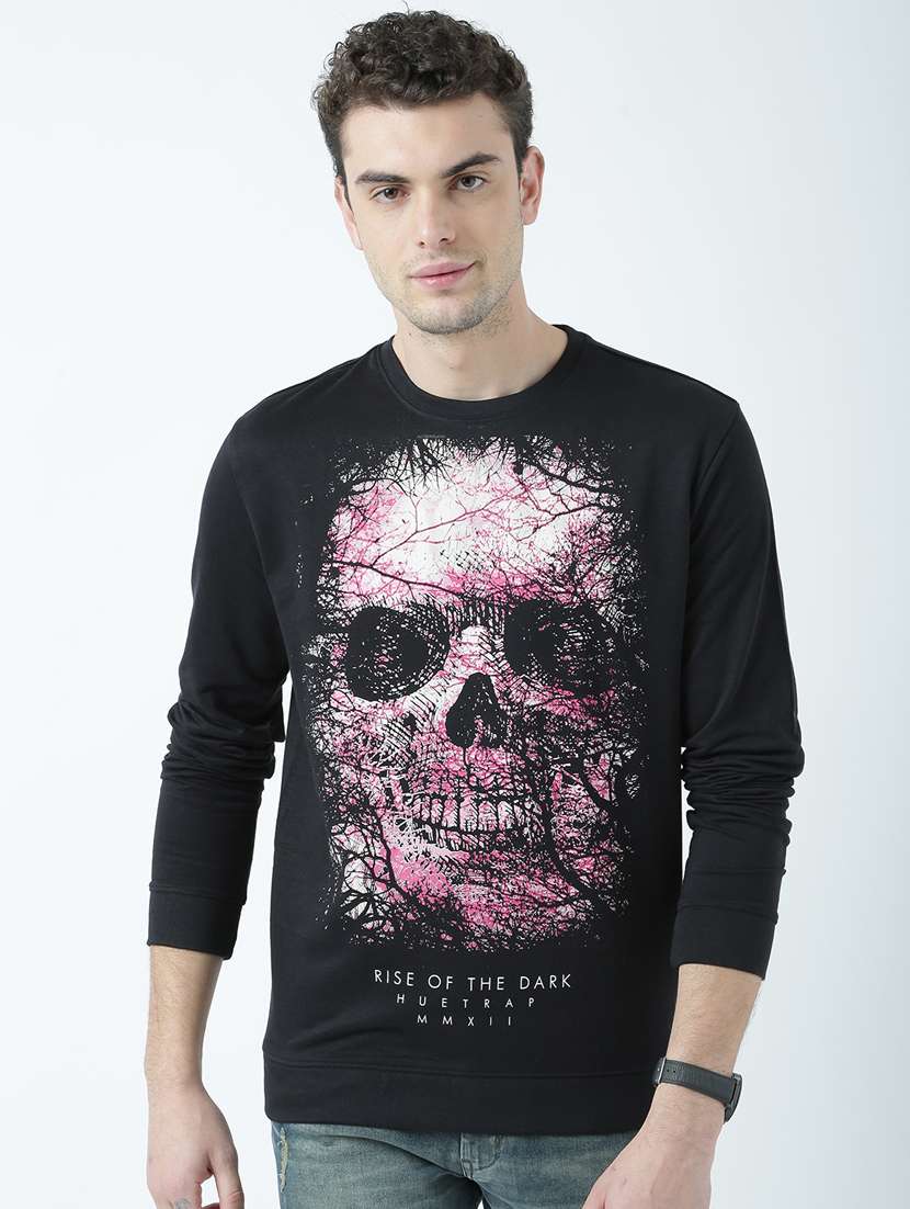 round neck printed sweatshirts - 19714399 - Zoom Image - 0