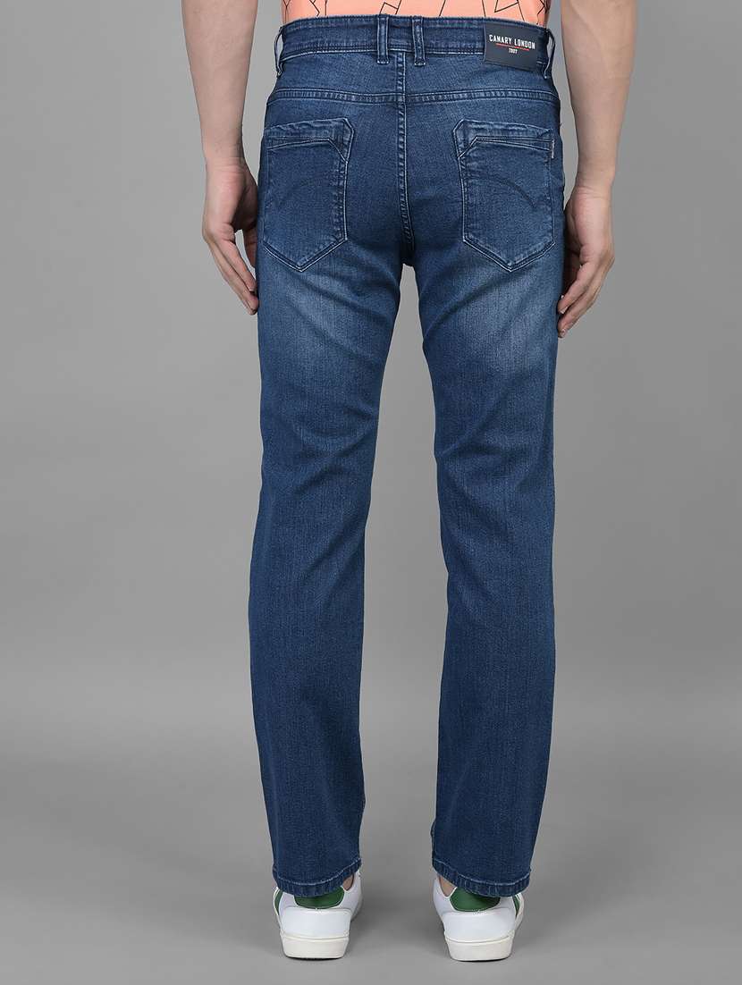mens slim fit plain jeans - 19716523 - Standard Image - 3