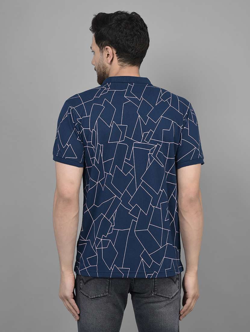men polo neck printed t-shirt - 19716561 -  Standard Image - 3