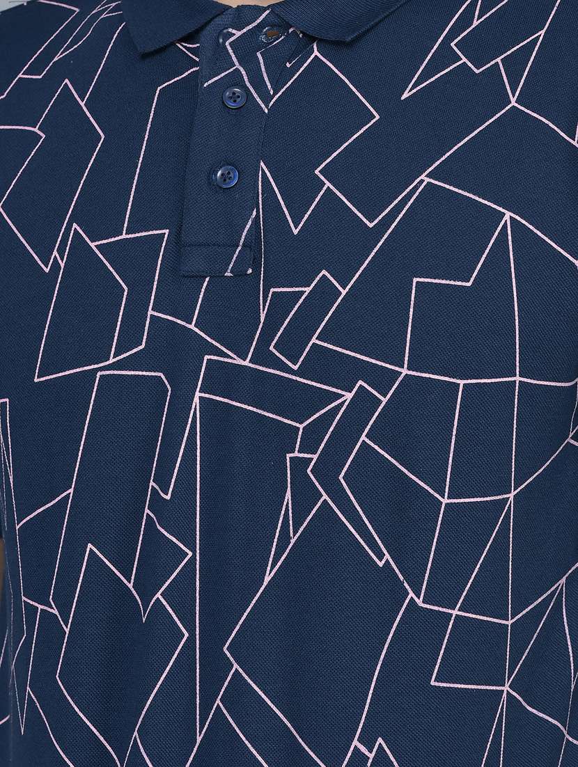 men polo neck printed t-shirt - 19716561 -  Standard Image - 5