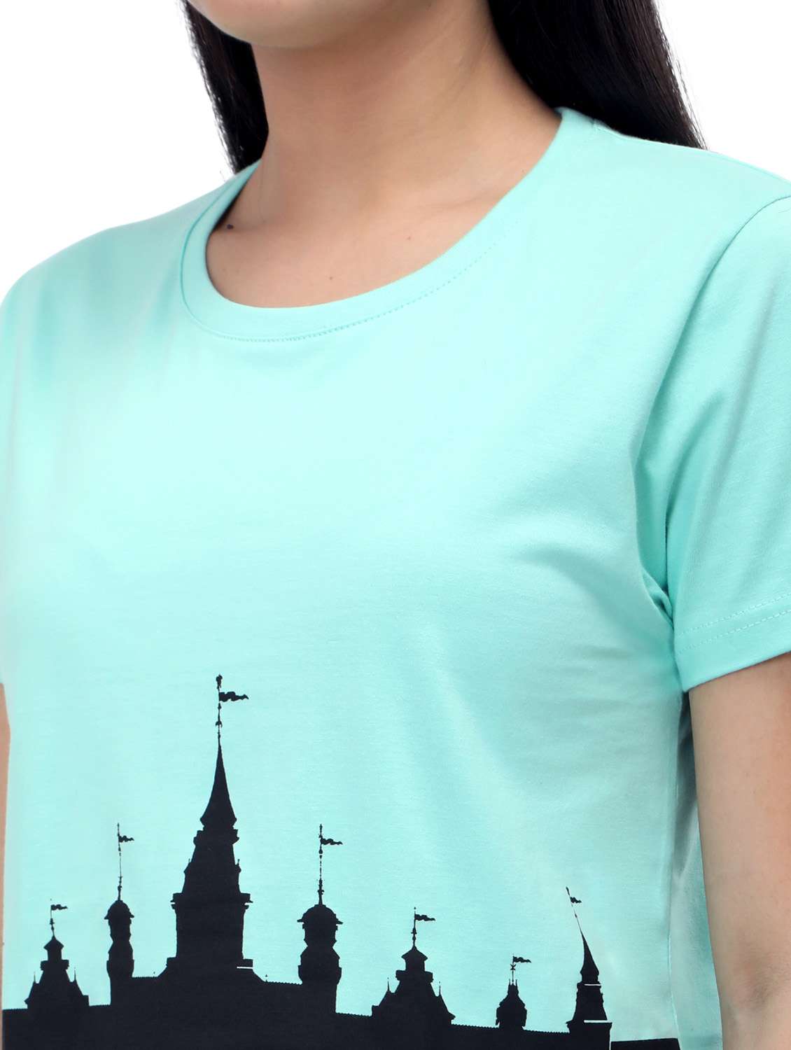 women's crop crew neck top - 19717646 -  Standard Image - 5