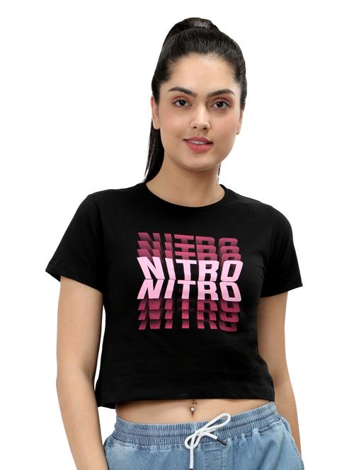 women's crop crew neck top - 19717652 -  Standard Image - 0