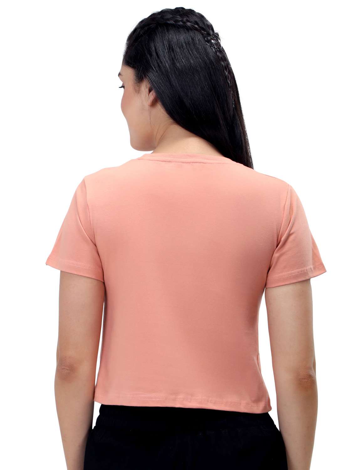 women's crop crew neck top - 19717678 -  Standard Image - 3