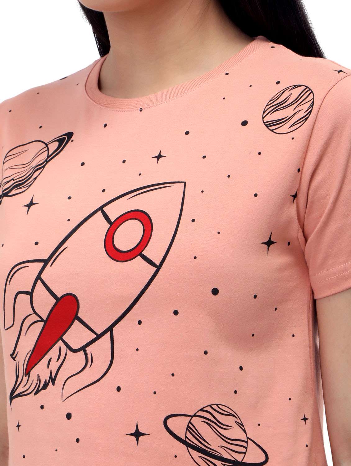 women's crop crew neck top - 19717678 -  Standard Image - 5