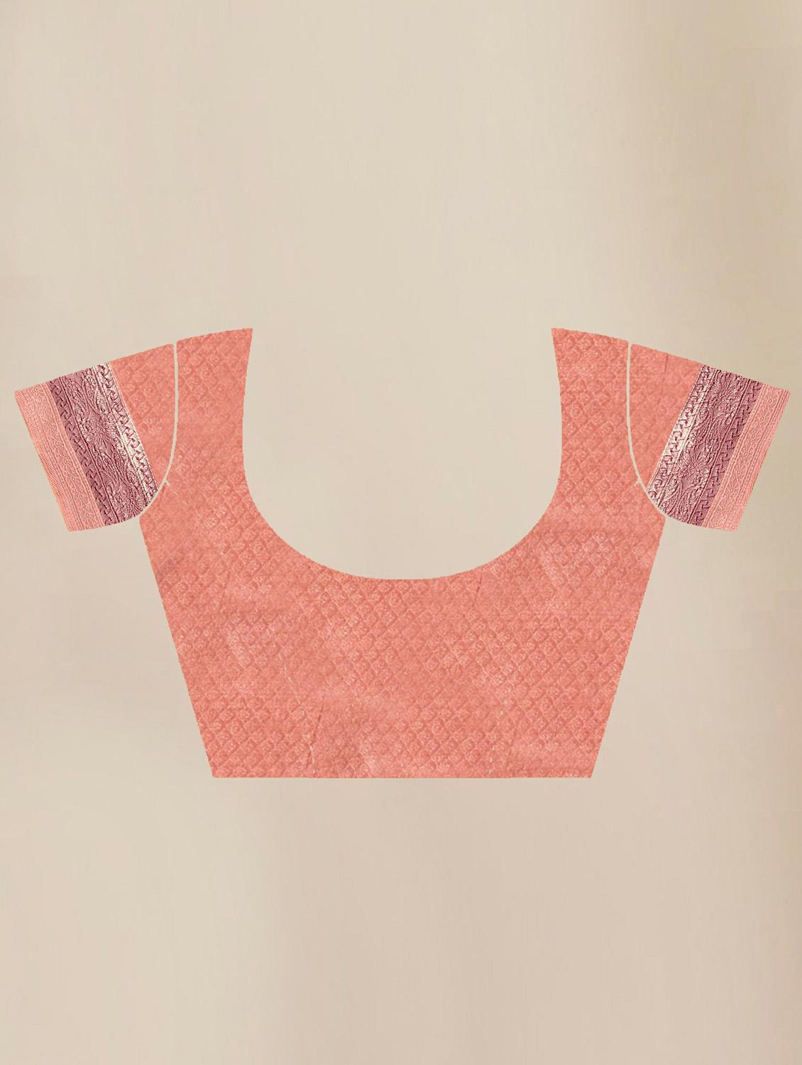 self designed woven saree with blouse - 19717851 - Standard Image - 3